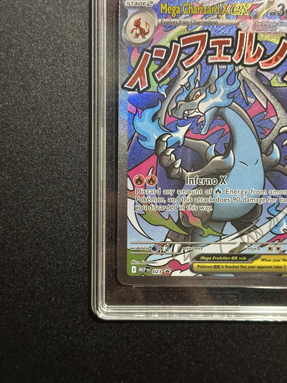 Mega Charizard X ex 023 - bottom left corner