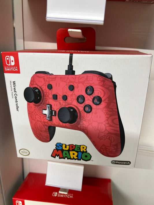 PowerA Wired Controller – Super Mario Red Edition