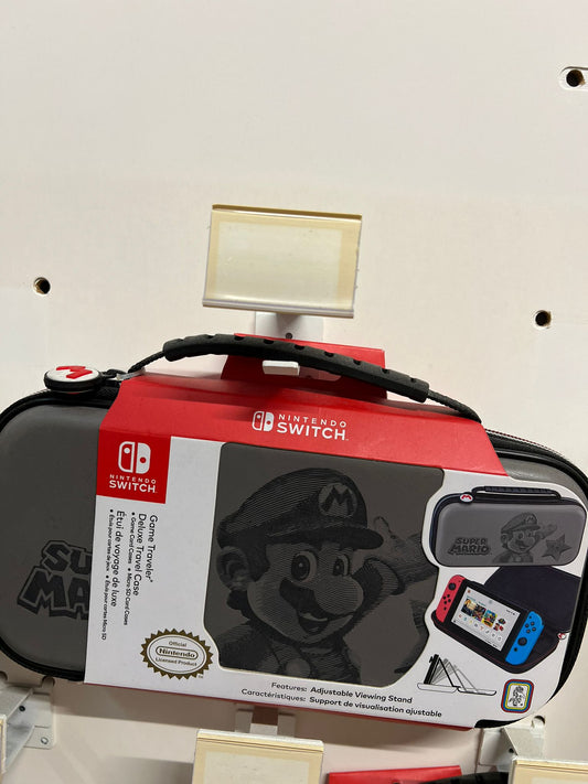 Nintendo Switch Game Traveler Deluxe Travel Case – Super Mario (Grey Edition)