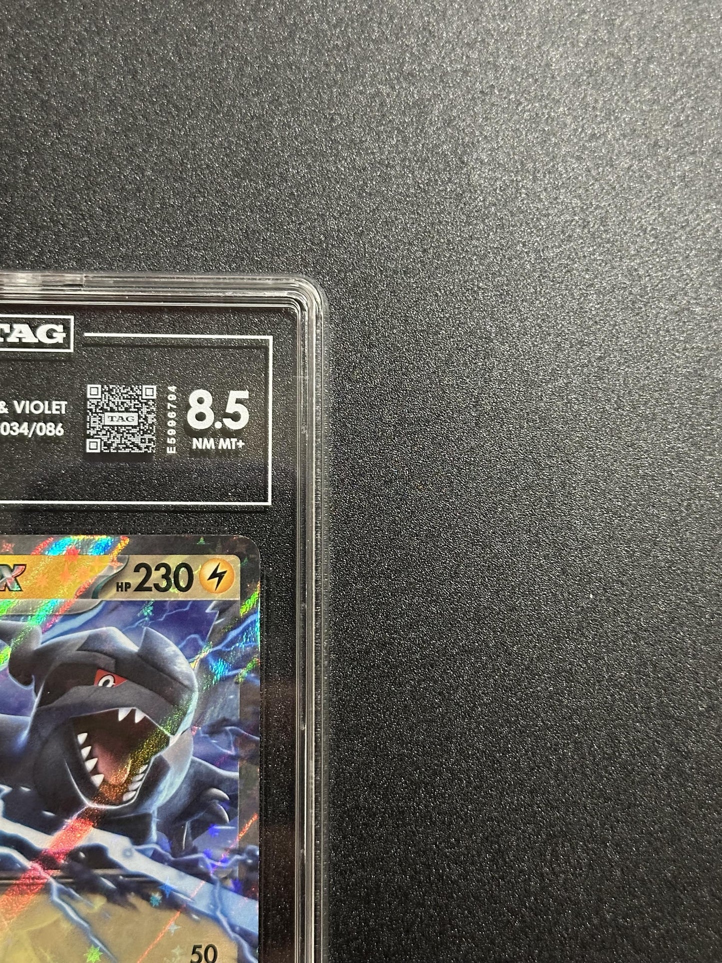 Zekrom ex 034/086 - top right corner