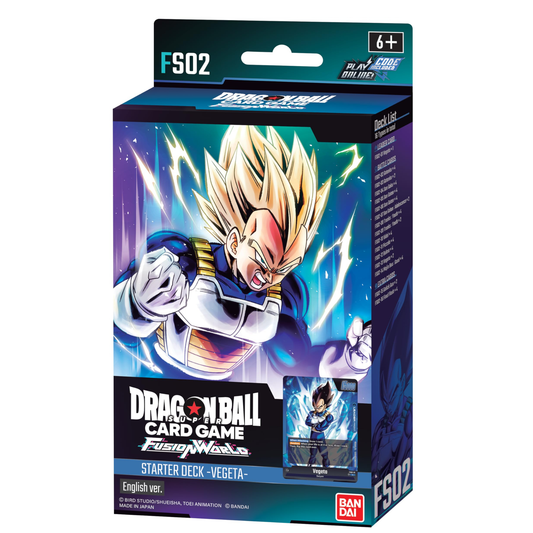 BANDAI Dragon Ball Super Card Game Fusion World Deck Inicial Vegeta FS02