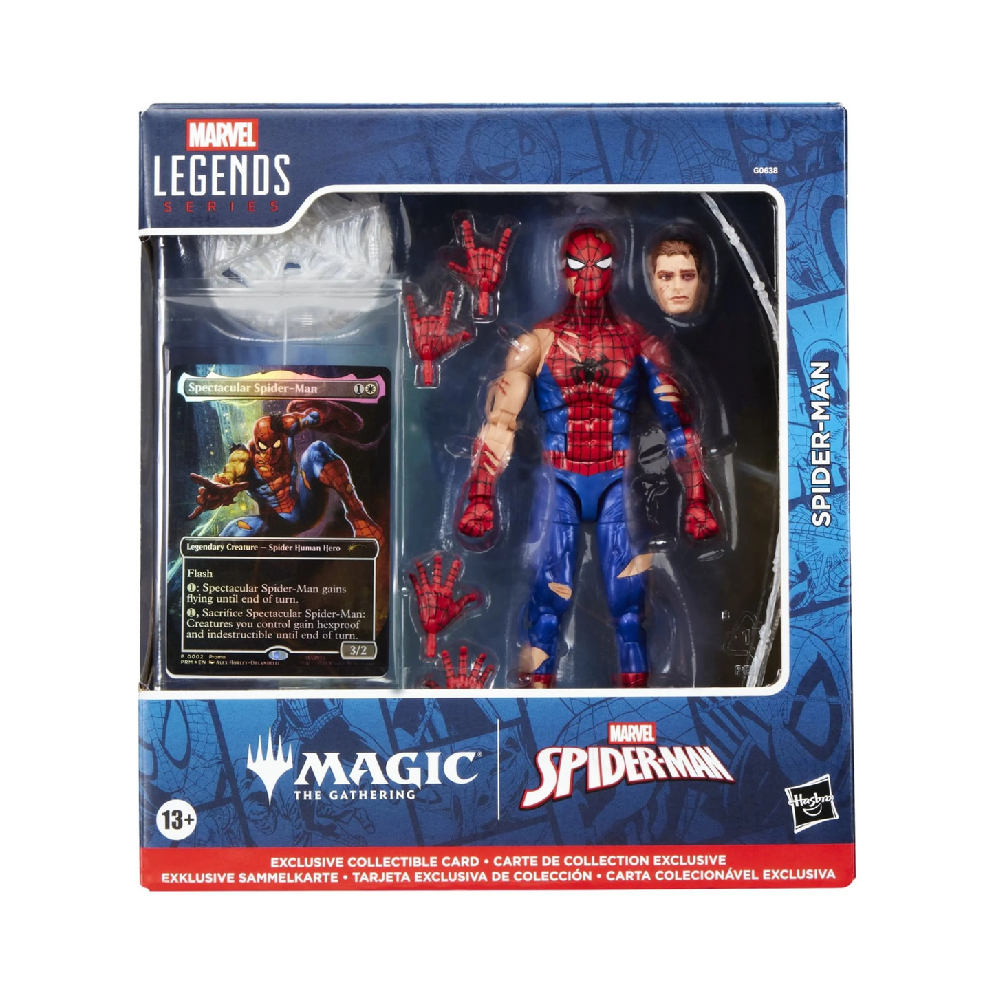 Hasbro Marvel Legends Spider-Man X Magic: the Gathering Spider-Man 6 Action Figure & Trading Card