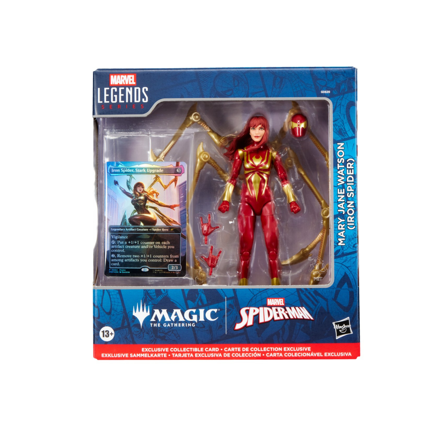 Hasbro Marvel Legends Spider-Man Magic: The Gathering Mary Jane Watson (Iron Spider) Action Figure – Foil Trading Card Included