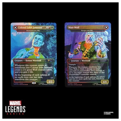 Hasbro Collectibles - Spider-Man - Marvel Legends X Magic the Gathering - Man-Wolf Action Figure Plus Exclusive Foil Trading Card