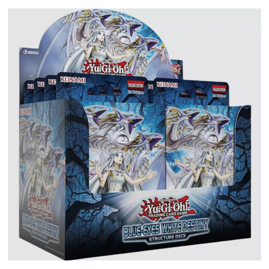 Yu-Gi-Oh! Blue-Eyes White Destiny Structure Deck Display – 1st Edition (8 Count)