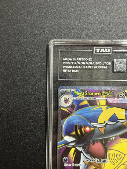 Mega Sharpedo ex 113/094 - top left corner