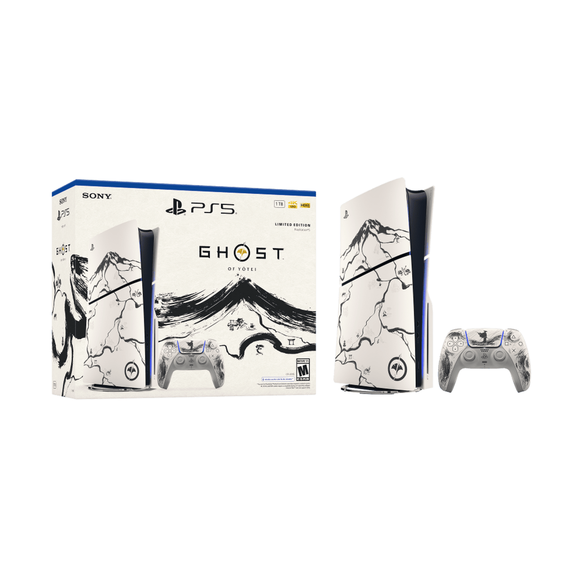 PlayStation 5 Console — Ghost of Yōtei Black Limited Edition Bundle