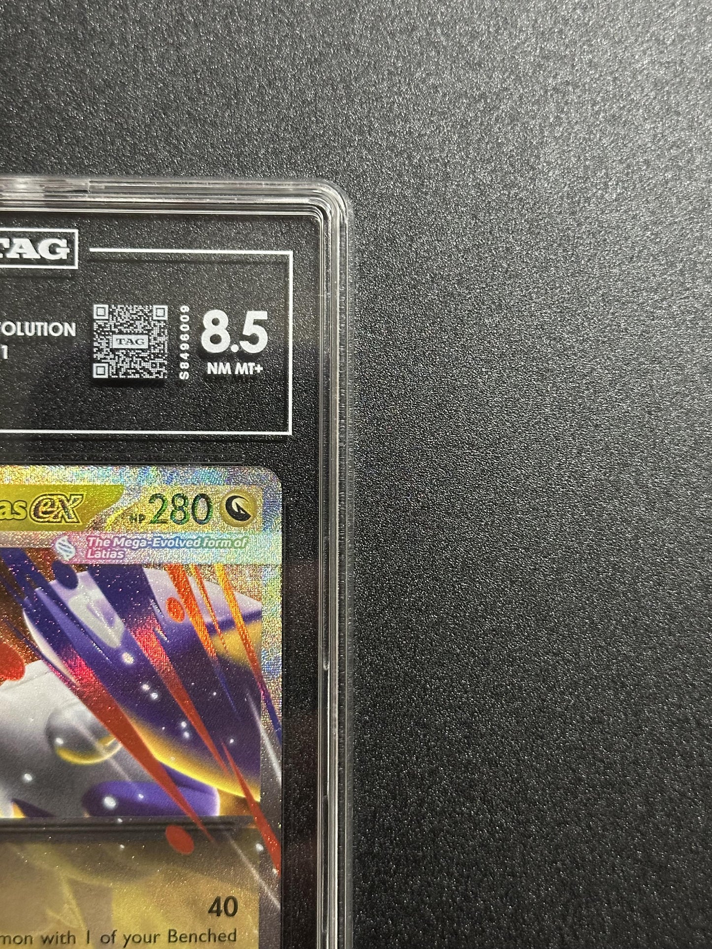Mega Latias ex 011 - top left corner