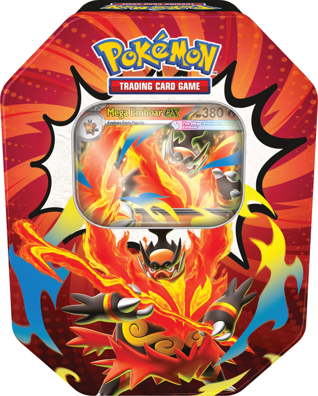Pokémon TCG: Mega Evolution—Ascended Heroes Tin - Mega Emboar ex