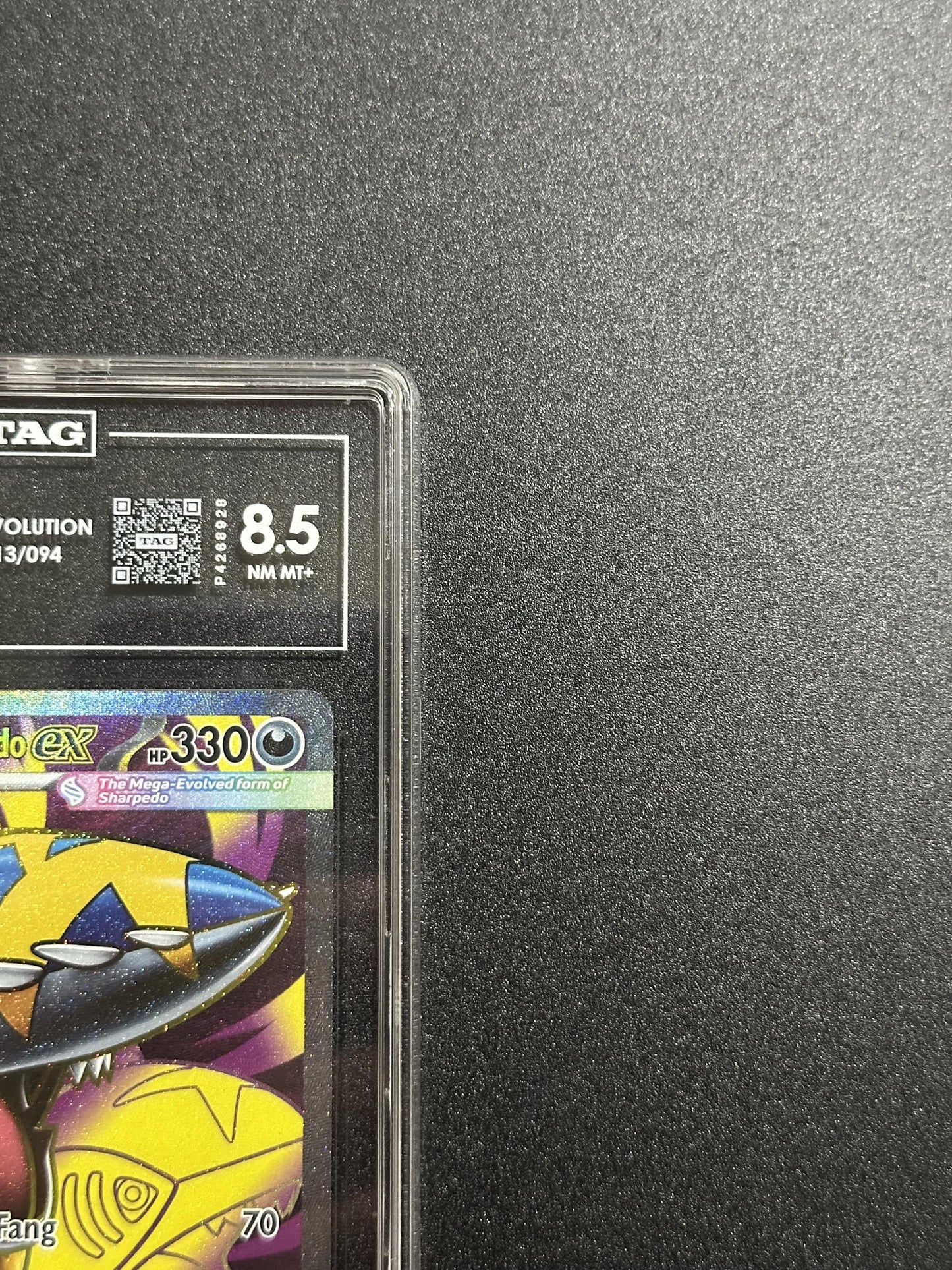 Mega Sharpedo ex 113/094 - top right corner