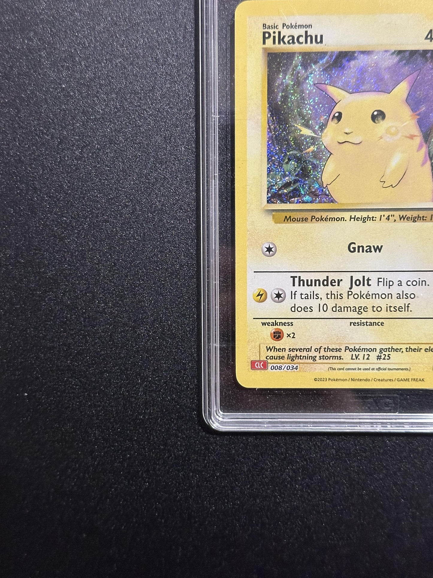 Pikachu 008/034 - bottom left corner
