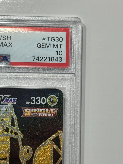 Pokemon Duraludon VMAX TG30/TG30 Full Art Trainer Gallery Silver Tempest PSA 10