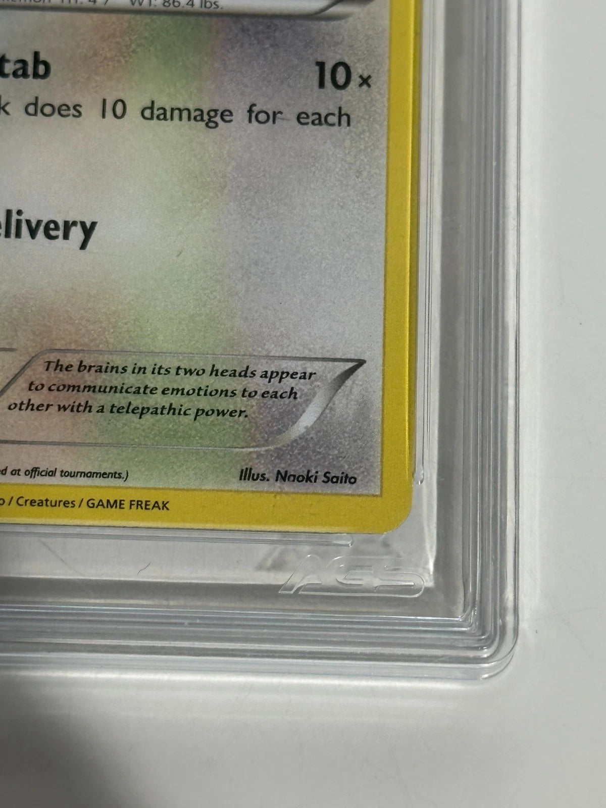 2023 Pokemon CLV Doduo Holo #013 AGS 9 Mint Slabbed
