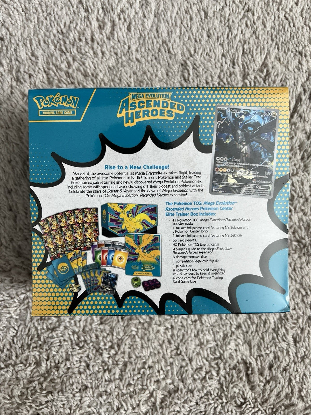 Mega Evolution Ascended Heroes Pokemon Center Elite Trainer Box angle