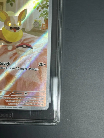 Pokemon Yamper 099/094 Illustration Rare Phantasmal Flames TAG 10 Gem Mint