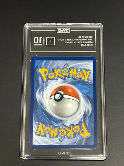 Pokemon Regirock ex 214/182 Ultra Rare Destined Rivals TAG 10 Gem Mint