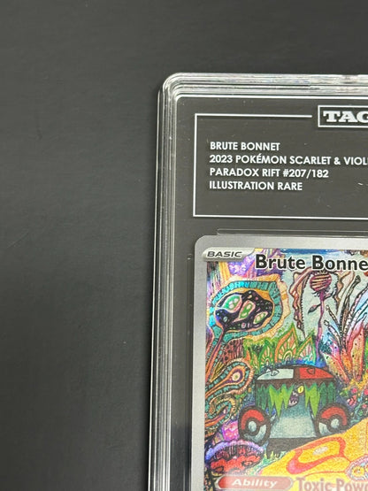 Pokemon Brute Bonnet 207/182 Illustration Rare Paradox Rift TAG 10 Gem Mint