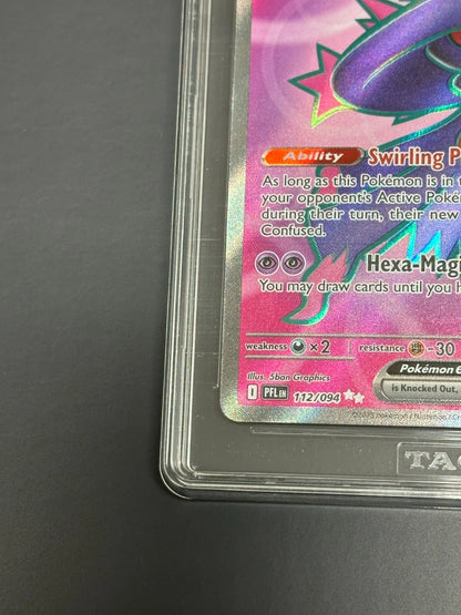Pokemon Mismagius ex 112/094 Ultra Rare Phantasmal Flames TAG 10 Gem Mint