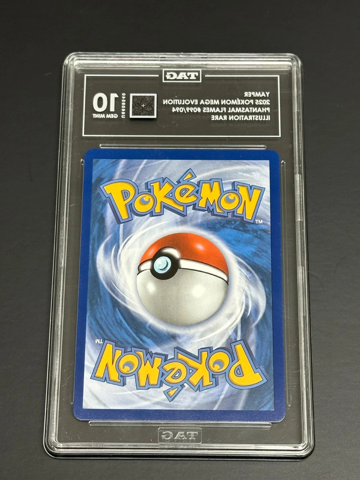 Pokemon Yamper 099/094 Illustration Rare Phantasmal Flames TAG 10 Gem Mint