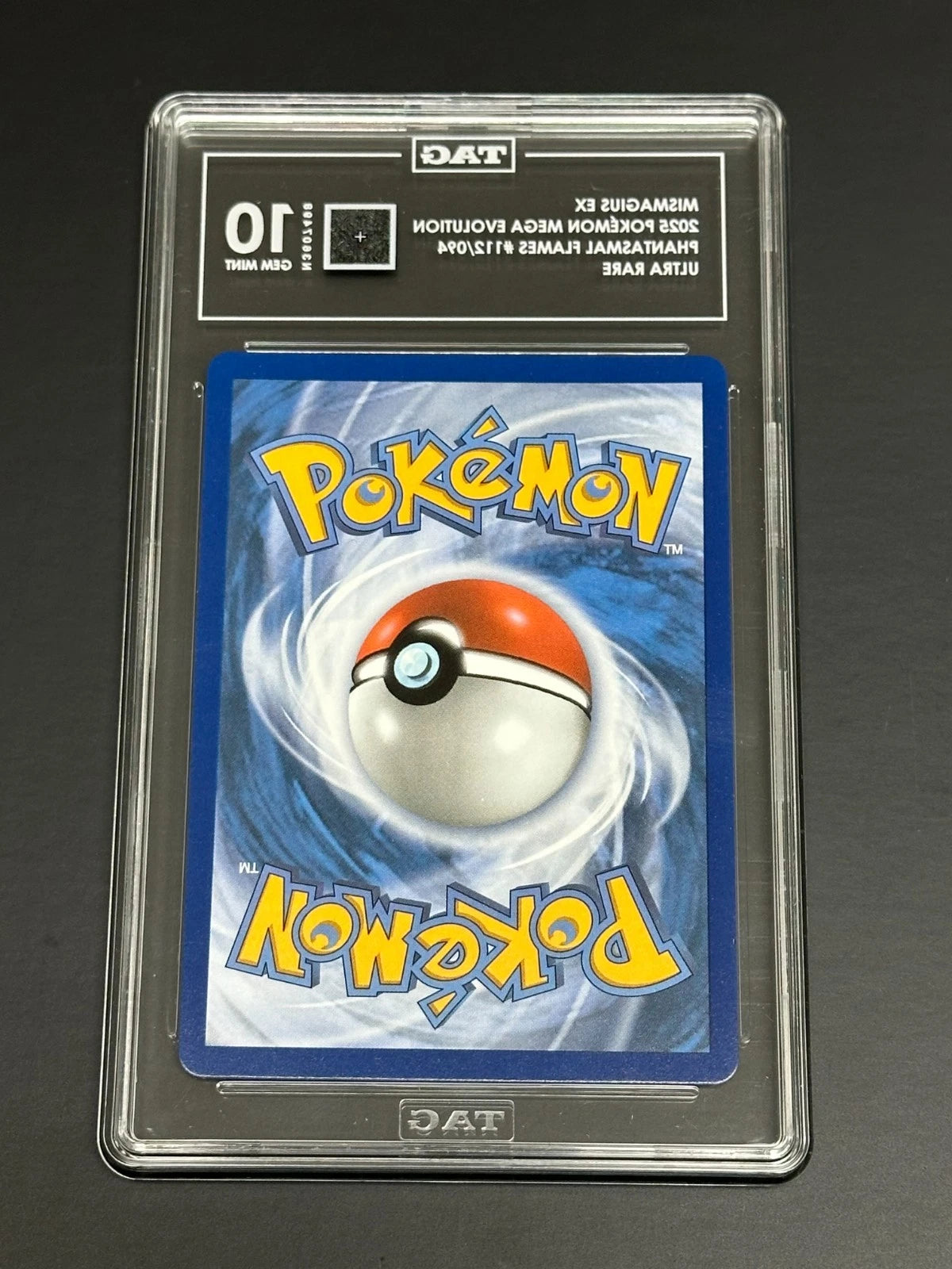 Pokemon Mismagius ex 112/094 Ultra Rare Phantasmal Flames TAG 10 Gem Mint