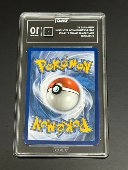 Pokemon Mismagius ex 112/094 Ultra Rare Phantasmal Flames TAG 10 Gem Mint