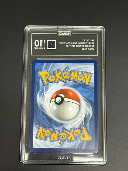 Pokemon Milotic ex 217/191 Ultra Rare Surging Sparks TAG 10 Gem Mint