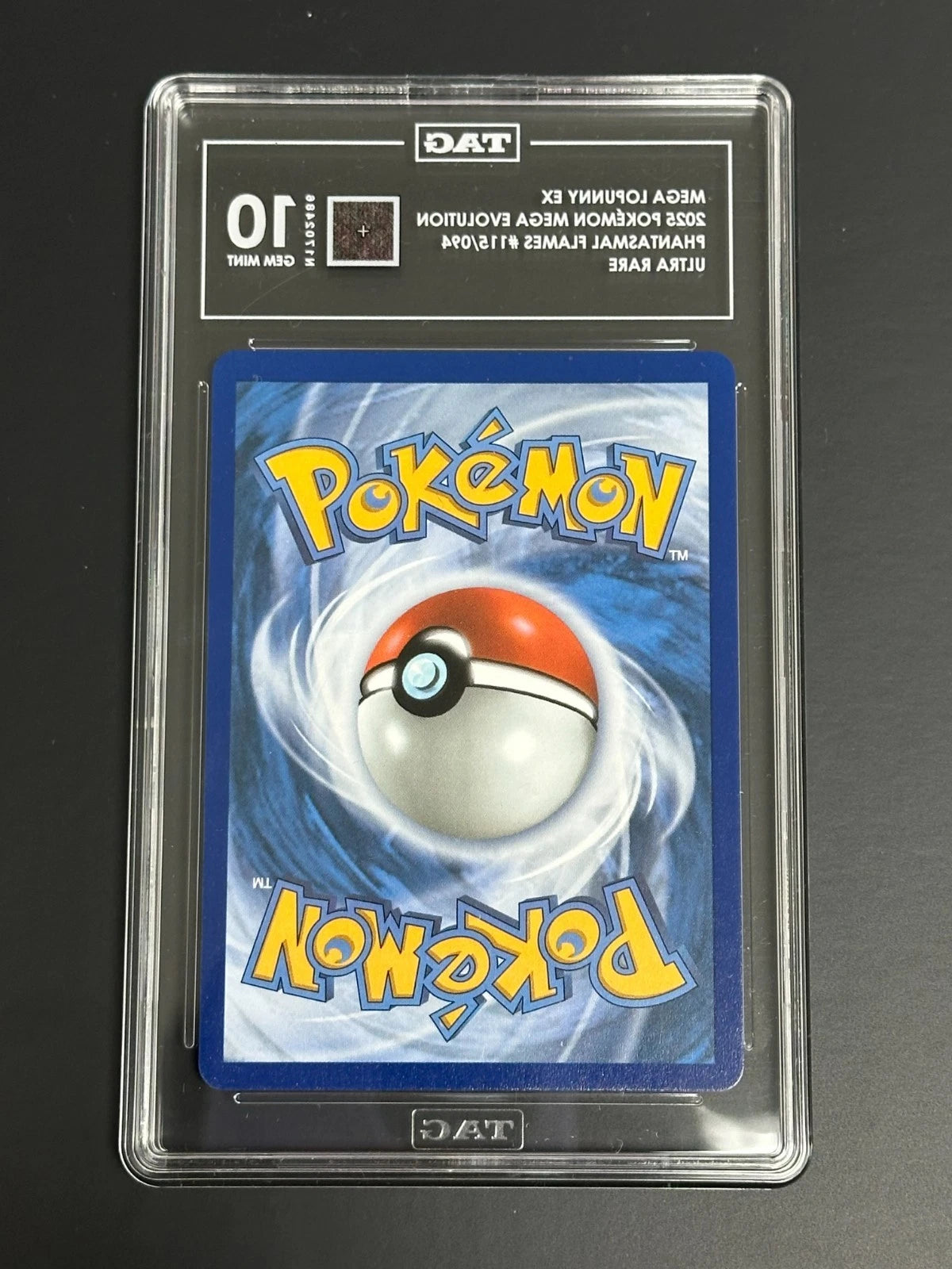 Pokemon Mega Lopunny ex 115/094 Ultra Rare Phantasmal Flames TAG 10 Gem Mint