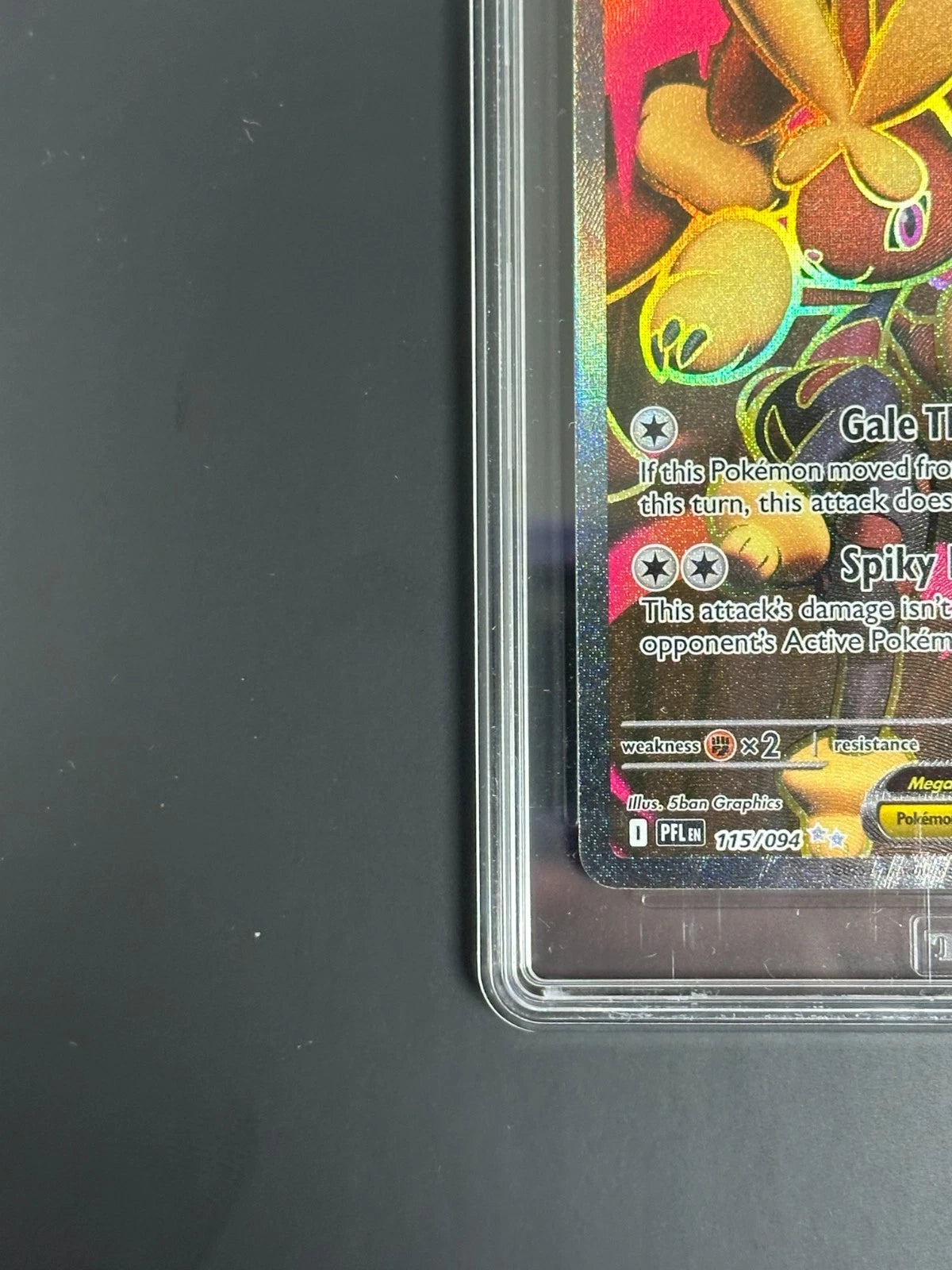 Pokemon Mega Lopunny ex 115/094 Ultra Rare Phantasmal Flames TAG 10 Gem Mint