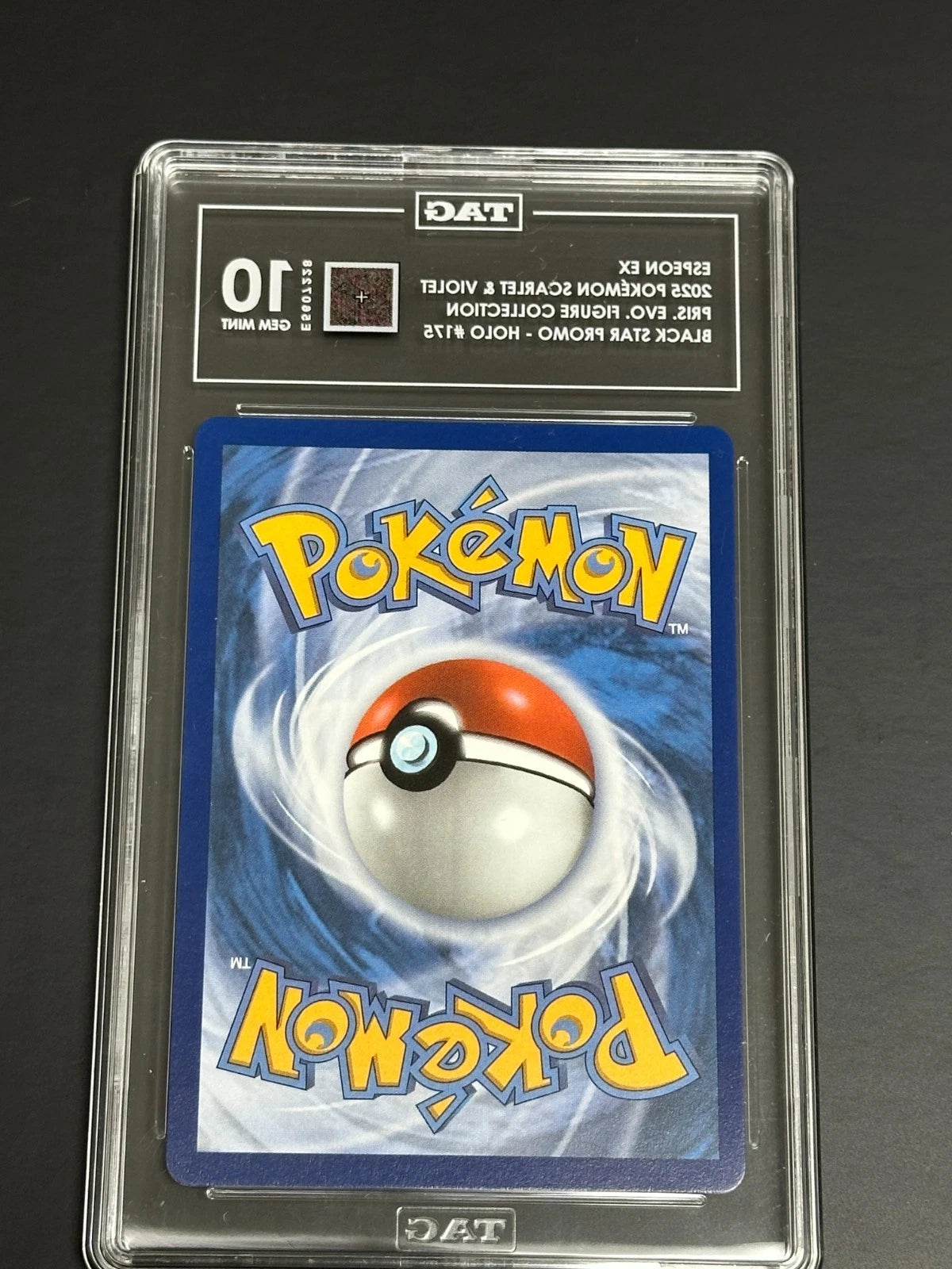 Pokemon Espeon ex 175 Black Star Promo Holo Prismatic Evolutions TAG 10 Gem Mint