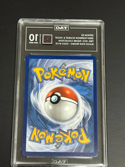 Pokemon Espeon ex 175 Black Star Promo Holo Prismatic Evolutions TAG 10 Gem Mint