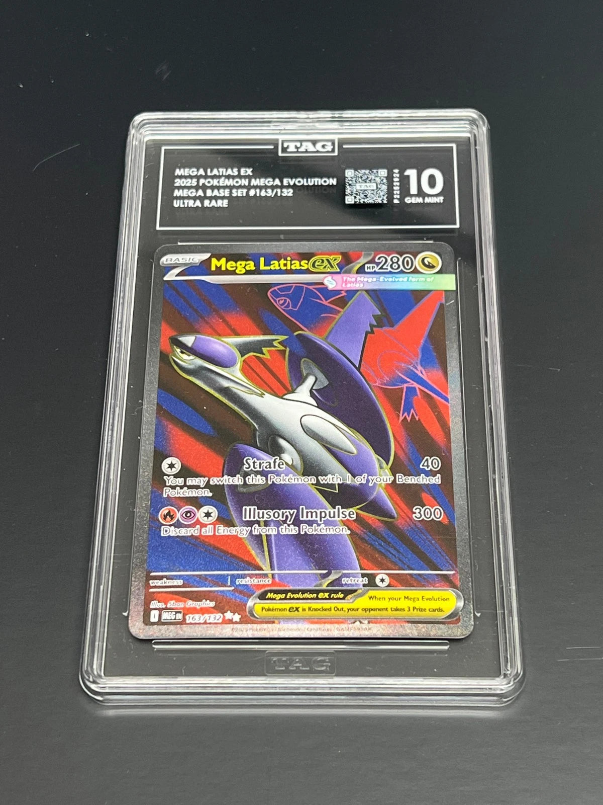Pokemon Mega Latias ex 163/132 Ultra Rare Mega Evolution TAG 10 Gem Mint