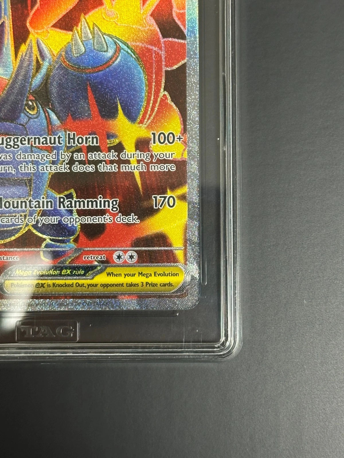 Pokemon Mega Heracross ex 108/094 Ultra Rare Phantasmal Flames TAG 10 Gem Mint