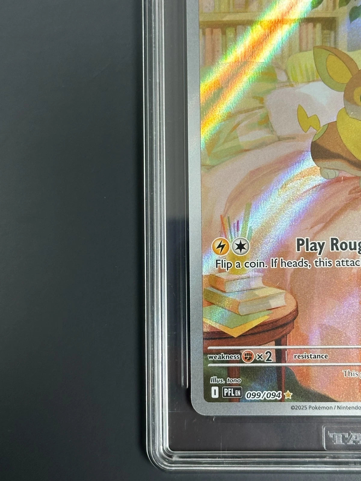 Pokemon Yamper 099/094 Illustration Rare Phantasmal Flames TAG 10 Gem Mint