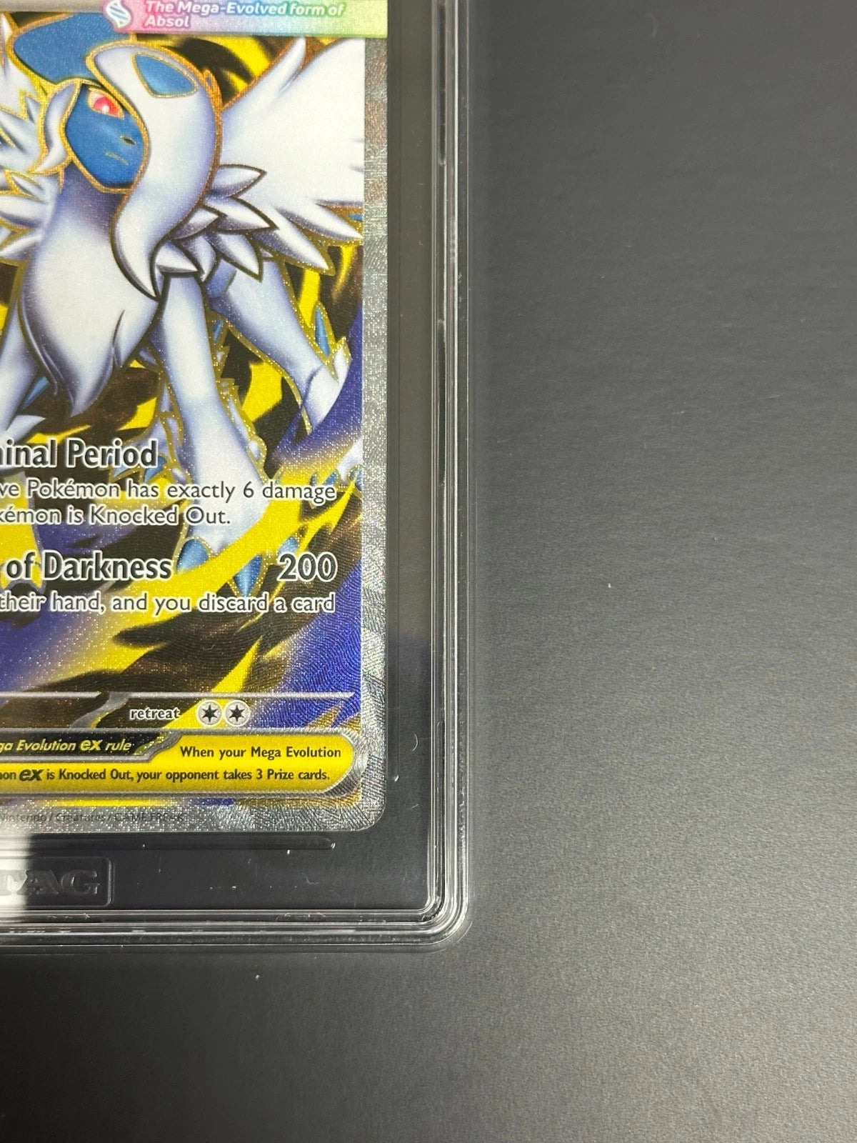 Pokemon Mega Absol ex 161/132 Ultra Rare Mega Evolution TAG 10 Gem Mint