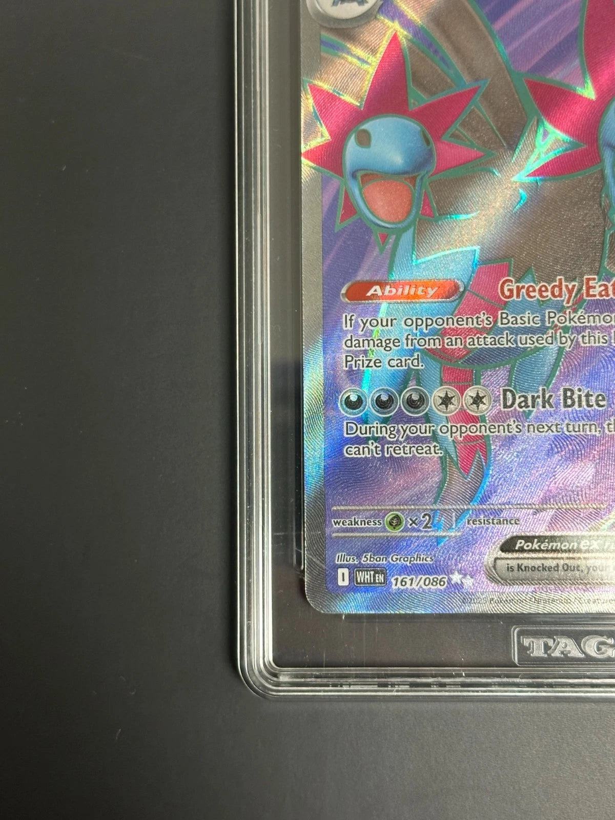 Pokemon Hydreigon ex 161/086 Ultra Rare White Flare TAG 10 Gem Mint
