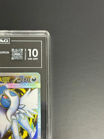 Pokemon Mega Absol ex 161/132 Ultra Rare Mega Evolution TAG 10 Gem Mint