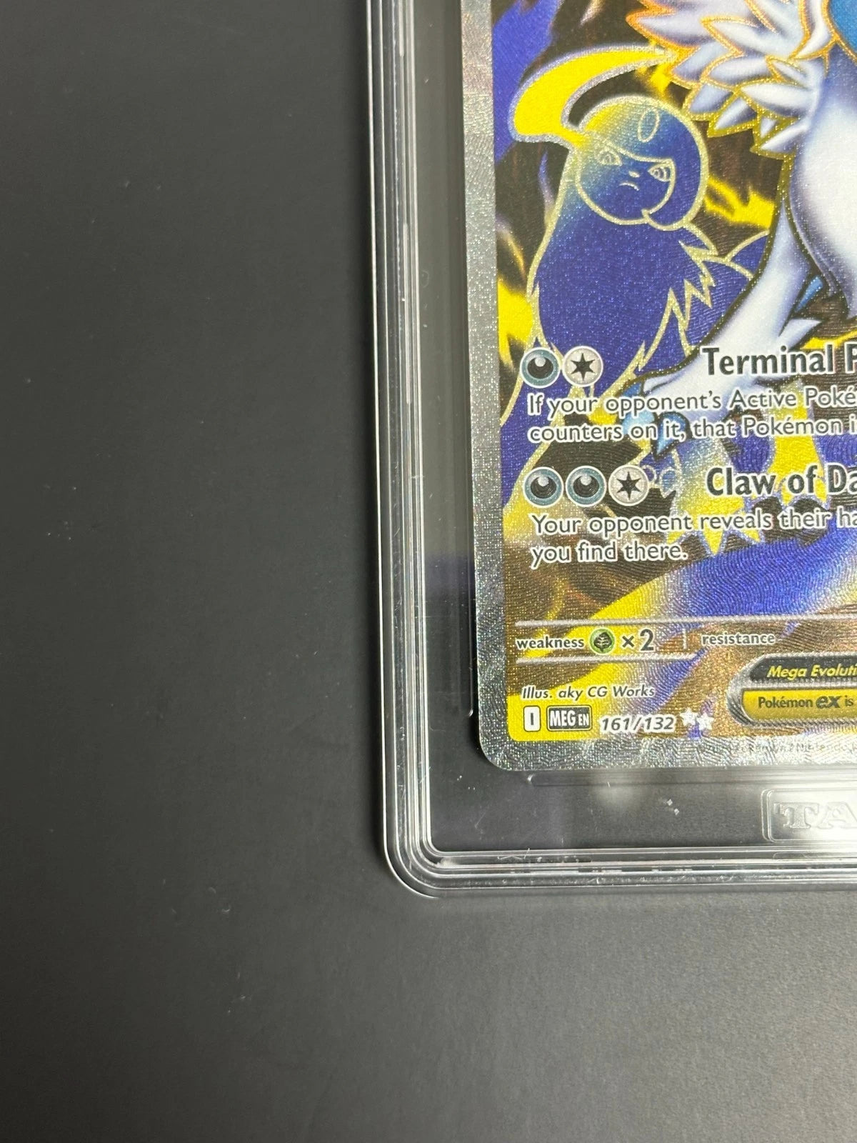Pokemon Mega Absol ex 161/132 Ultra Rare Mega Evolution TAG 10 Gem Mint