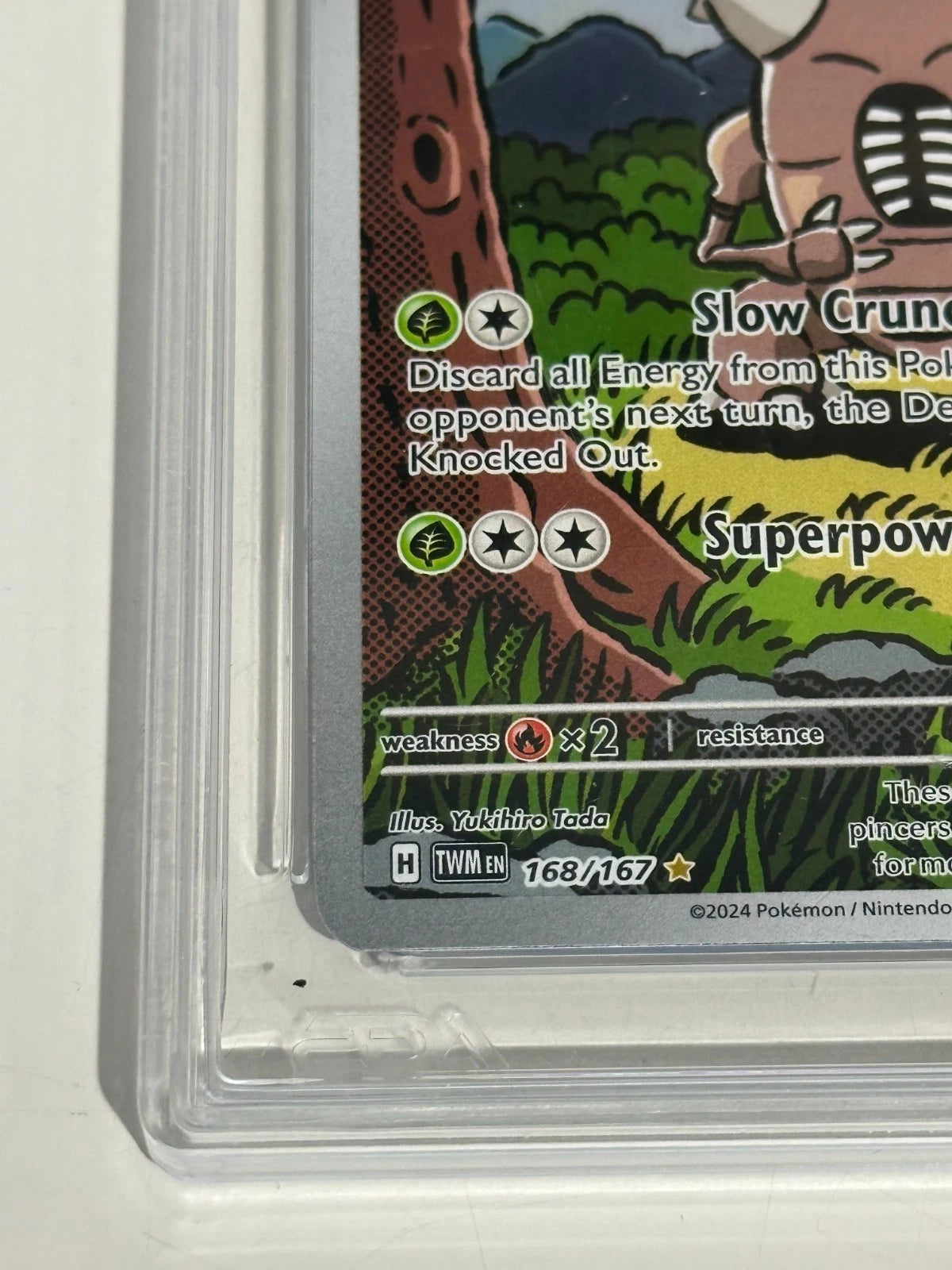 Pokemon Pinsir 168/167 Secret Rare Full Art Twilight Masquerade AGS 9.5 Mint+