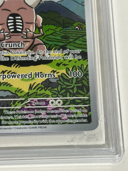 Pokemon Pinsir 168/167 Secret Rare Full Art Twilight Masquerade AGS 9.5 Mint+