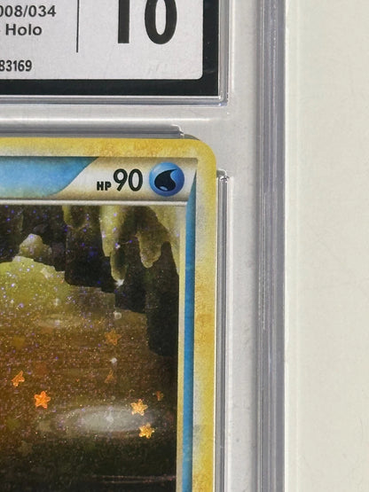Pokemon Lapras 008/034 CGC 10 Gem Mint Holo 2023 Classic Blastoise Deck