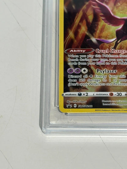Pokemon Galarian Articuno SWSH282 Black Star Promo Full Art AGS 9.5 MINT+