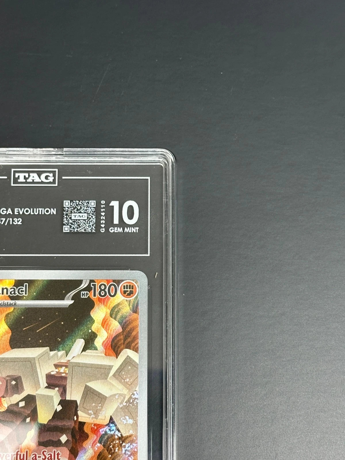 Pokemon Garganacl 147/132 Illustration Rare Mega Evolution TAG 10 Gem Mint