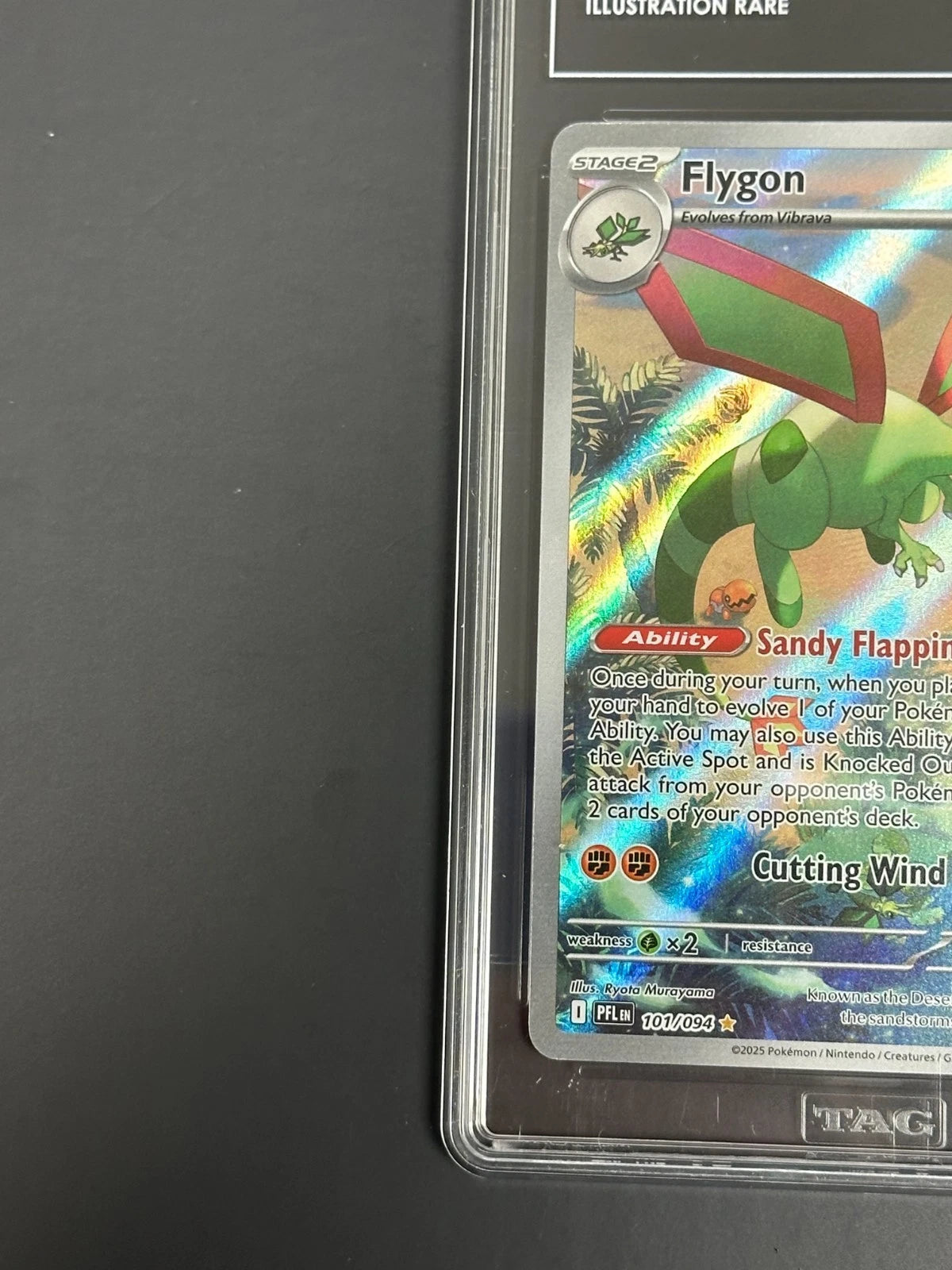 Pokemon Flygon 101/094 Illustration Rare Phantasmal Flames TAG 10 Gem Mint