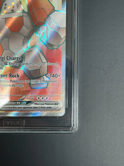Pokemon Regirock ex 214/182 Ultra Rare Destined Rivals TAG 10 Gem Mint