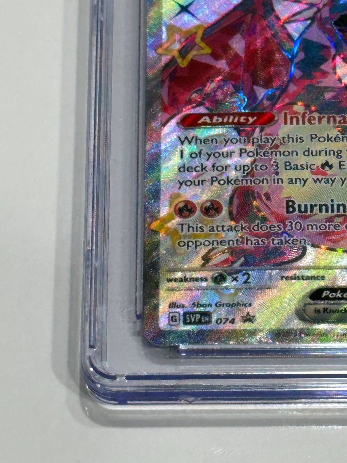 Pokemon Charizard ex SVP 074 Black Star Promo Paldean Fates Tin Holo CGC 10 Gem