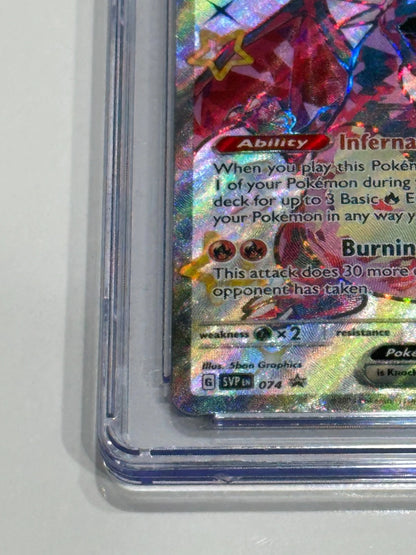 Pokemon Charizard ex SVP 074 Black Star Promo Paldean Fates Tin Holo CGC 10 Gem
