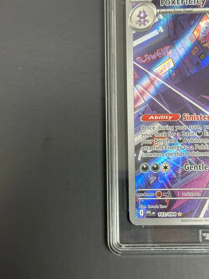 Pokemon Toxtricity 103/094 Illustration Rare Phantasmal Flames TAG 10 Gem Mint