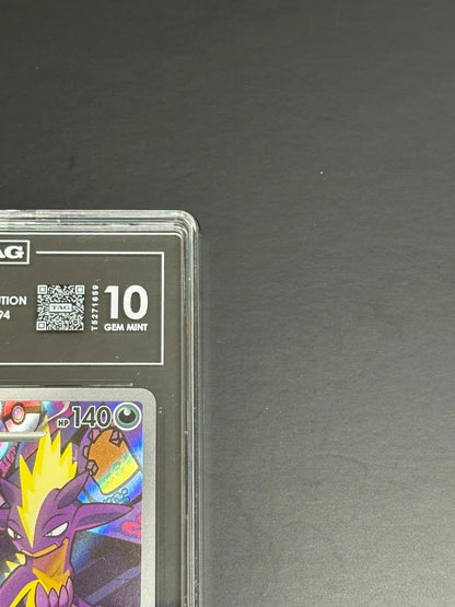 Pokemon Toxtricity 103/094 Illustration Rare Phantasmal Flames TAG 10 Gem Mint