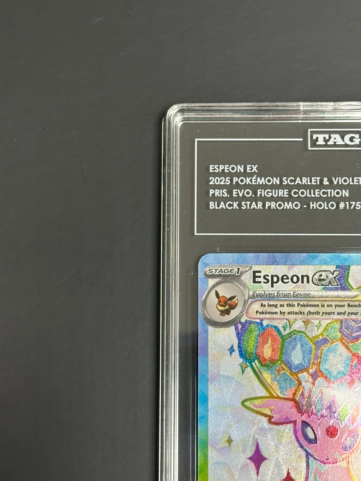 Pokemon Espeon ex 175 Black Star Promo Holo Prismatic Evolutions TAG 10 Gem Mint