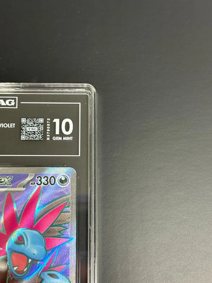 Pokemon Hydreigon ex 161/086 Ultra Rare White Flare TAG 10 Gem Mint